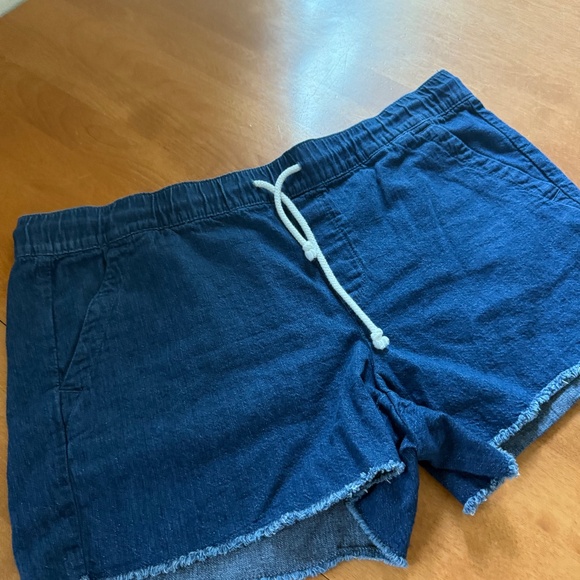 LOFT Blue Shorts Women's Large - Picture 3 of 9
